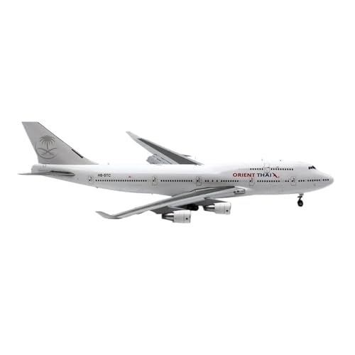 Kleinen Modellflugzeugen 1:200 Für Orient Thai Boeing 747-400 Druckgussmodell HS-STC Schlüsselanhänger, Flap Down Alloy Collectible Plane Miniatur Modelle von BMAONZ