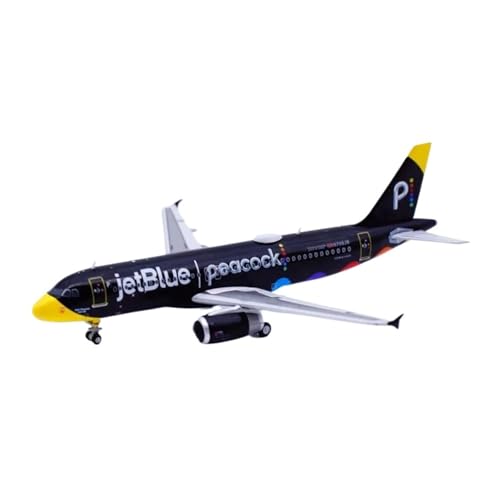 Kleinen Modellflugzeugen 1:400 Legierungs-Sammelflugzeug JetBlue „Peacook“ Airbus Für A320 Druckgussflugzeug Jet-Modell Mit Ständer ﻿ Miniatur Modelle von BMAONZ