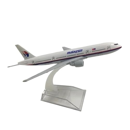 Kleinen Modellflugzeugen 16 cm 1:400 Malaysia Für Boeing 777 Flugzeugmodell Druckguss-Metallflugzeuge Spielzeug Miniatur Modelle von BMAONZ