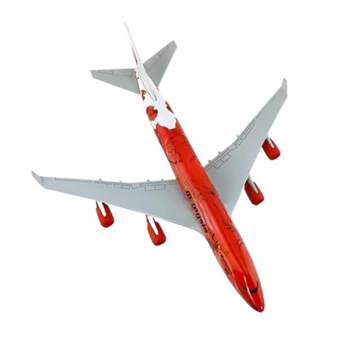 Kleinen Modellflugzeugen 16CM 1:400 Für Boeing B747-400 Modell Malaysia ROT Farbe Legierung Flugzeug Flugzeug Display Erwachsenen Sammlung Miniatur Modelle von BMAONZ