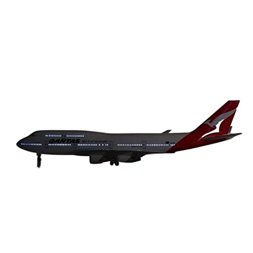 Kleinen Modellflugzeugen 47 cm Qantas Fertiges Flugzeugmodell Für Boeing B747 Flugzeugmodell Im Maßstab 1 160 Druckgussharzflugzeuge Miniatur Modelle(with Light B747) von BMAONZ