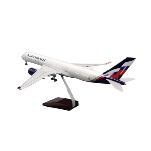 Kleinen Modellflugzeugen 47CM 1/142 Für A350 Aeroflot Russisches Modelllicht Und Rad Kunststoffharzflugzeug Zur Sammlung Miniatur Modelle(No Lights) von BMAONZ