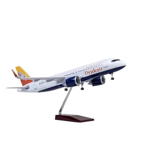 Kleinen Modellflugzeugen 47CM 1/80 Für A320 NEO Air Bhutan Drukair Modell Spielzeug Licht Rad Fahrwerk Druckguss Harz Flugzeug Modell Miniatur Modelle von BMAONZ