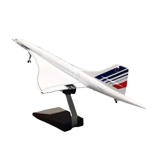 Kleinen Modellflugzeugen 50CM 1:125 Für Concorde Air Force One Modellflugzeug Resin Airframe Flugzeuge Mit Ausstellungsstand Miniatur Modelle(Blue No Lights) von BMAONZ