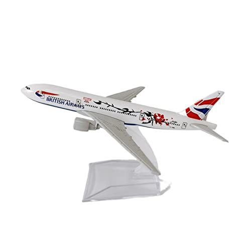 Kleinen Modellflugzeugen Für British Airways Boeing 777 B777 Airline Druckguss Flugzeugmodell Spielzeug 16cm 19cm Miniatur Modelle(A) von BMAONZ