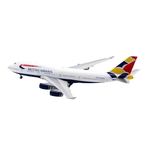 Kleinen Modellflugzeugen Legierungs-Sammelflugzeug 1:200 Für Britisches Boeing B747-400 Druckguss-Flugzeug-Jet-Modell G-BNLH Mit Münze Miniatur Modelle von BMAONZ