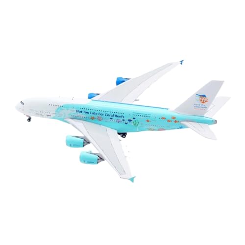 Kleinen Modellflugzeugen Legierungs-Sammelflugzeug 1:400 Für HiFly Airbus A380 Diecast Aircraft Jet Model 9H-MIP Stand ﻿ Miniatur Modelle von BMAONZ