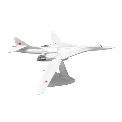 Kleinen Modellflugzeugen Maßstab 1:200 Für Den Russischen Strategischen Bomber Tupolew Tu160 Tu-160 Aus Druckguss, Metallflugzeugmodell Miniatur Modelle(Red) von BMAONZ