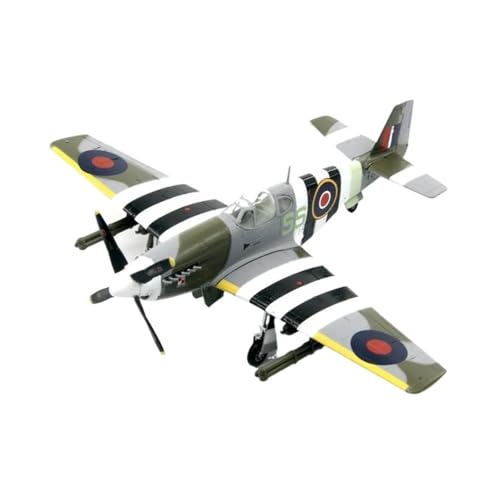 Kleinen Modellflugzeugen Maßstab 1:72 Für Britisches P-51B-Kampfflugzeug, Fertiges Flugzeugmodell Simulation Ornamente Spielzeug-Display-Sammlung Miniatur Modelle von BMAONZ