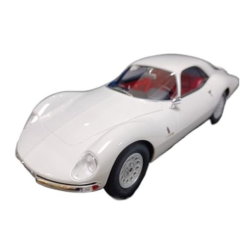 Miniatur Motorfahrzeug-Modelle 1/18 Für Alfa Romeo TZ2 1965 Weiß Tuning Sportwagenmodell Legierung Automodell Supercar Automodell Display Fertigmodell von BMAONZ