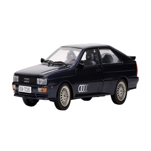 Miniatur Motorfahrzeug-Modelle 1/18 Für Audi Quattro 1981 Legierung Auto Modell Diecast Metall Antike Klassische Auto Spiel Fahrzeug Modelle Spielzeug Fertigmodell(Black) von BMAONZ