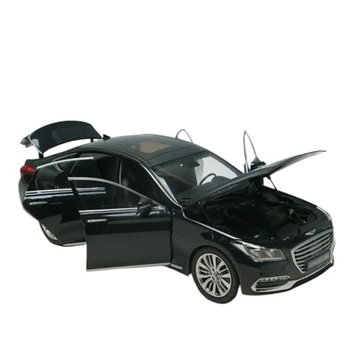 Miniatur Motorfahrzeug-Modelle 1/18 Für Genesis G80 Limousine Simulation Druckguss Legierung Auto Modell Sammlerstücke Boutique Ornament Display Fertigmodell(Black) von BMAONZ