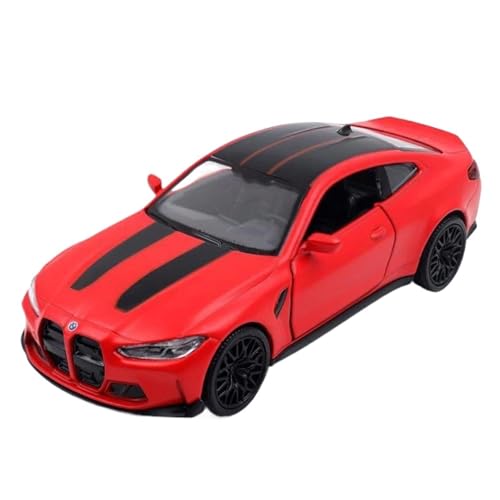 Miniatur Motorfahrzeug-Modelle 1/36 Für BMW M4 Legierung Spielzeug Auto Modell Hohe Simulation Metall Geöffnet Zurückziehen Funktion Jungen Geburtstag Fertigmodell(Red) von BMAONZ