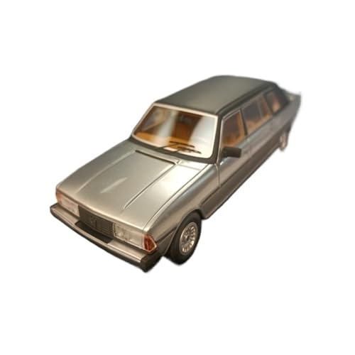 Miniatur Motorfahrzeug-Modelle 1/43 Für Peugeot 604 Limousine Silber Stretch Modifiziertes Limousinenmodell Statische Dekoration Automodell Spielzeug Fertigmodell von BMAONZ