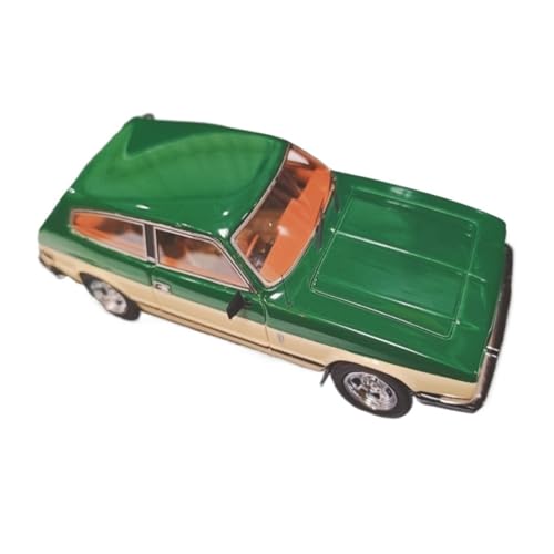 Miniatur Motorfahrzeug-Modelle 1/43 Für Scimitar SE6 1980 Grün Und Gelb Coupe Modell Vintage Auto Modelle Dekorative Ornamente Display Fertigmodell von BMAONZ