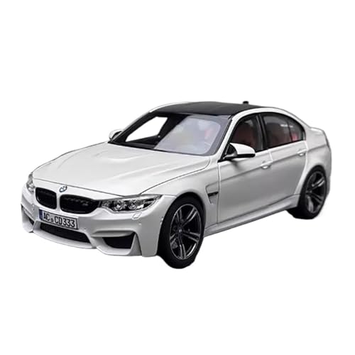 Miniatur Motorfahrzeug-Modelle 1:18 Für BMW M3 Legierung Automodell Souvenirs Statische Ornamente Hobbyspielzeug Für Erwachsene Sammlerserie Automodelle Fertigmodell(White) von BMAONZ