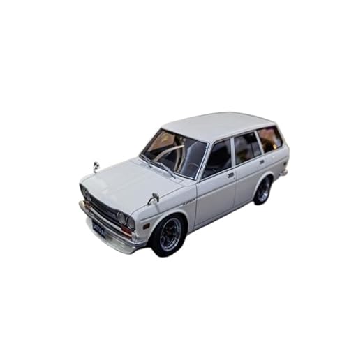 Miniatur Motorfahrzeug-Modelle 1:18 Für Bluebird Datsun Kombi-Automodell Druckguss-Miniaturautomodelle Sammlerornament Fertigmodell(White) von BMAONZ