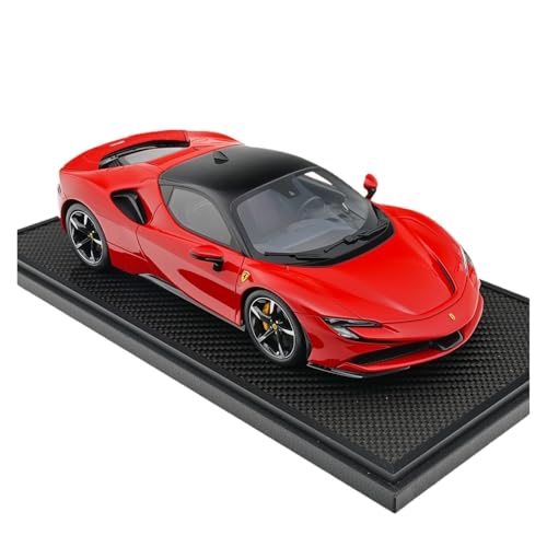 Miniatur Motorfahrzeug-Modelle 1:18 Für Ferrari 90 Rot Schwarz Top Harz Auto Modell Begrenzte Souvenirs Sammlung Simulation Auto Modelle Fertigmodell von BMAONZ