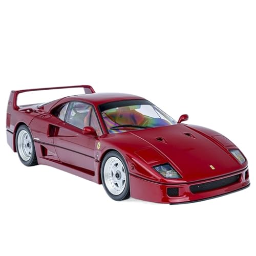 Miniatur Motorfahrzeug-Modelle 1:18 Für Ferrari F40 Legierung Auto Modell Sport Limited Edition Auto Modell Sammlung Ornamente Fahrzeuge Fertigmodell(Red) von BMAONZ