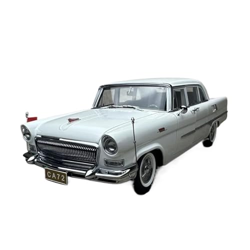 Miniatur Motorfahrzeug-Modelle 1:18 Für Hongqi Ca72 Luxuslimousine Legierung Simulation Automodell Erwachsenensammlung Geschenk Hause Statisches Ornament Fertigmodell(White) von BMAONZ