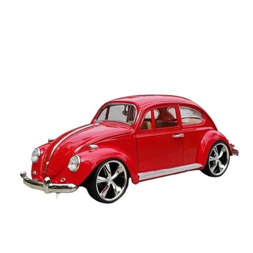 Miniatur Motorfahrzeug-Modelle 1:18 Für Käfer Legierung DieCast Oldtimer Auto Modell Simulation Spielzeug Modell Sammlung Dekoration Display Fertigmodell(Red) von BMAONZ