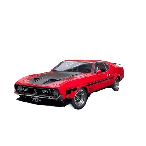 Miniatur Motorfahrzeug-Modelle 1:18 Für Mustang Mach 1971 Red Simulation Limited Edition All Open Alloy Metal Statisches Automodell Spielzeug Fertigmodell von BMAONZ