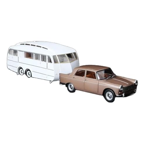 Miniatur Motorfahrzeug-Modelle 1:18 Für Peuge 404 1965 Brown White Cab Druckguss-Legierung Automodell Souvenir Collection Oldtimer-Modell Fertigmodell von BMAONZ