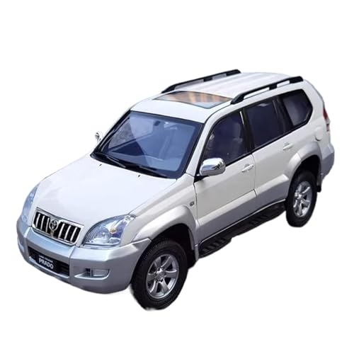 Miniatur Motorfahrzeug-Modelle 1:18 Für Prado SUV-Automodelle Aus Legierung Exquisite Automodelle Spielzeug Sammlerstücke Statische Dekorationen Fertigmodell(White) von BMAONZ