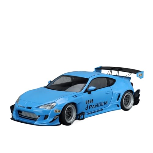 Miniatur Motorfahrzeug-Modelle 1:18 Für Rocket Bunny GT86 Blue Simulation Limited Edition All Open Alloy Metal Statisches Automodell Spielzeug Fertigmodell von BMAONZ