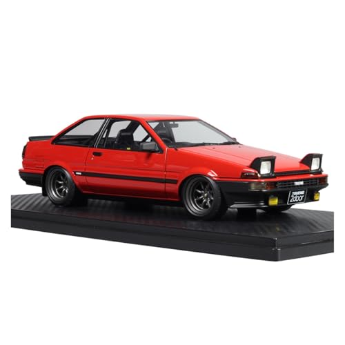 Miniatur Motorfahrzeug-Modelle 1:18 Für Toyota AE86 Apex 2-Türer, Rote Flip-Lampenversion Kunstharz-Automodell Display-Dekoration Automodell Fertigmodell von BMAONZ