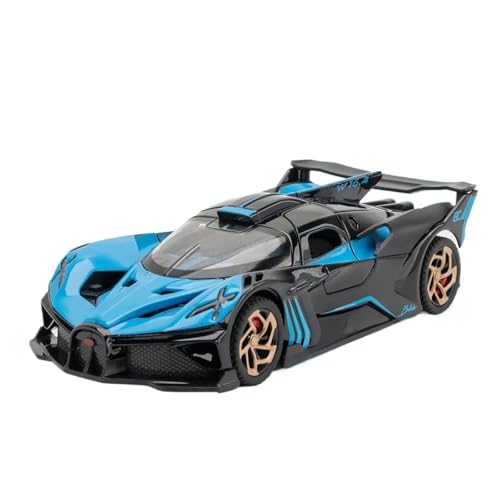 Miniatur Motorfahrzeug-Modelle 1:32 Für Lambo Pagani Huayra Metall-Modellauto-Spielzeugautos Mit Licht Und Sound, Zurückziehbares Spielzeugauto Fertigmodell(Blue) von BMAONZ