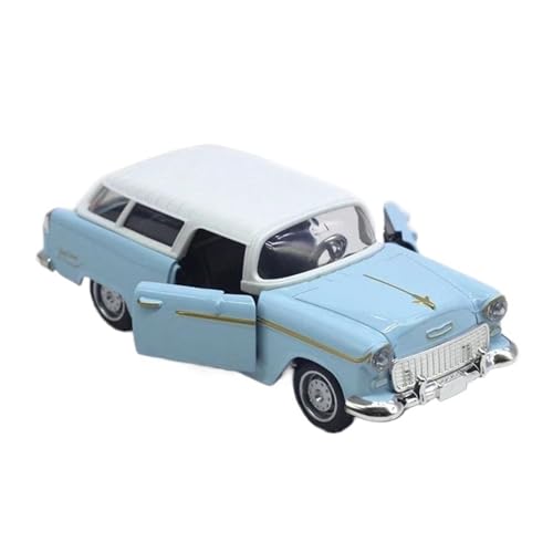 Miniatur Motorfahrzeug-Modelle 1:32 Für Legierung Oldtimer Modell Kinder Spielzeug Auto Dekoration Pull-Back Auto Modell Junge Druckguss Auto Modell Fertigmodell(Light Blue) von BMAONZ