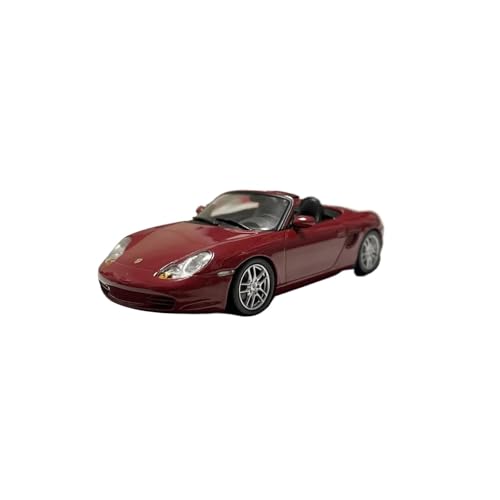 Miniatur Motorfahrzeug-Modelle 1:43 Für Porsche Boxster 986 2002 Cabrio Legierung Hobby Sammlung Sammeln Und Dekorieren Modell Spielzeug Fertigmodell(Red) von BMAONZ