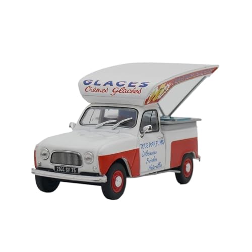 Miniatur Motorfahrzeug-Modelle 1:43 Für Renault 4 Eisdiele Kino Szene Modell Legierung Automodell Spielzeug Display Home Decor Fertigmodell von BMAONZ