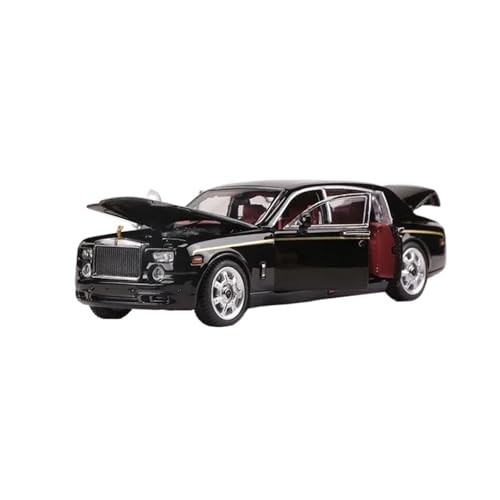 Miniatur Motorfahrzeug-Modelle 1:64 Für Phantom VII Kann Alle Türen Öffnen Legierungsmodellauto Limited Collector Hobbyist Series Überraschungsspielzeug Fertigmodell(Black) von BMAONZ