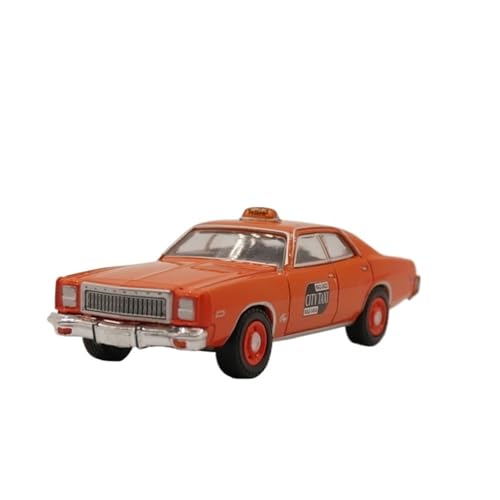 Miniatur Motorfahrzeug-Modelle 1:64 Für Plymouth Fury 1977 Taxi Metallspielzeugauto Hobbyistensammlungen Urlaubsüberraschungsfahrzeuge Fertigmodell von BMAONZ