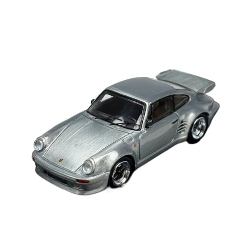 Miniatur Motorfahrzeug-Modelle 1:64 Für Porsche 930 Blackbird 911 Turbo Gulf Coast Legierung Automodell Sammlerstück Maßstab Automodelle Dekoration Fertigmodell(Silver) von BMAONZ