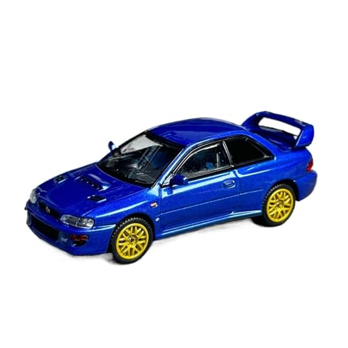 Miniatur Motorfahrzeug-Modelle 1:64 Für Subaru Impreza 22B STi Impreza Legierung Auto Modell Miniatur Auto Modelle Ornamente Dekorative Auto Modelle Fertigmodell von BMAONZ