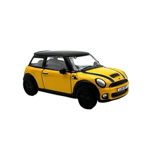 Miniatur Motorfahrzeug-Modelle 1:76 Für BMW Mini Cooper Gelb Legierung Neues Klassisches Automodell Simulation Coupé Ornamente Statisches Spielzeug Fertigmodell von BMAONZ