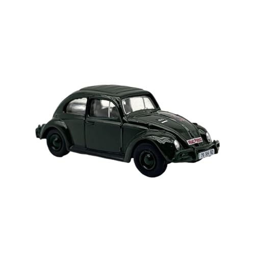 Miniatur Motorfahrzeug-Modelle 1:76 Für VW Käfer Military Edition Grün Druckguss Hobby-Sammlung Oldtimer-Modell-Ornament-Display Fertigmodell von BMAONZ