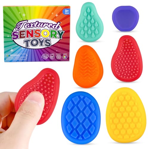 6pc Sensorik Activity Silicone Fidget Toy,Sensorik Spielzeug,Autismus Spielzeug,Wird Zur Beruhigung Von AngstzustäNden, ADHS Und Autistischen Kindern Verwendet. von BMSQOFD