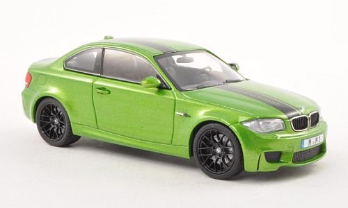 BMW 1er M Coupe (E82), met.-grün/schwarz , 2011, Modellauto, Fertigmodell, Minichamps 1:43 von BMW