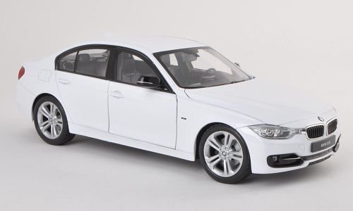 BMW 335i, weiss , Modellauto, Fertigmodell, Welly 1:18 von BMW