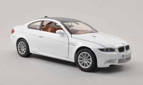 BMW M3 (E92M), weiss/carbon , Modellauto, Fertigmodell, Motormax 1:24 von BMW