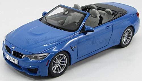 BMW M4 Convertible, metallic-blau, 2015, Modellauto, Fertigmodell, I-Paragon 1:18 von BMW