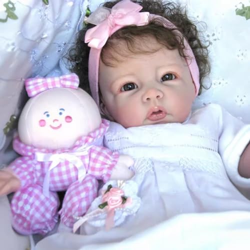 Reborn Puppen Mädchen 20 Zoll Reborn Babypuppe Handgemachte Reborn Babys Weicher Körper Sie Sieht aus und fühlt Sich an wie EIN echtes lebensechtes Baby von BNNPUU