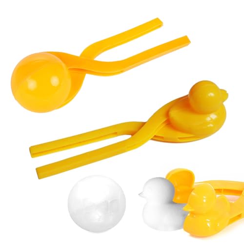 2 Stück Schneeballzange,Schneeball Former,Winter Schneeball Maker,Sandball Schneeball Clip,Winter Schneeball Form Spielzeug,Schneeball Werkzeug Clip,Schneespielzeug für Kinder Spielen Schnee (Color 1) von BNOYONERAS