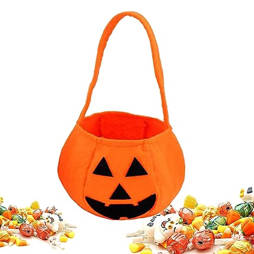 Halloween Süßigkeiten Tasche Halloween Kürbis Tasche Halloween Goodie Taschen Halloween Kürbis Candy Bag Trick or Treat Kürbis Eimer zum Sammeln von Süßigkeiten zu Halloween, Halloween Party Decor von BNOYONERAS