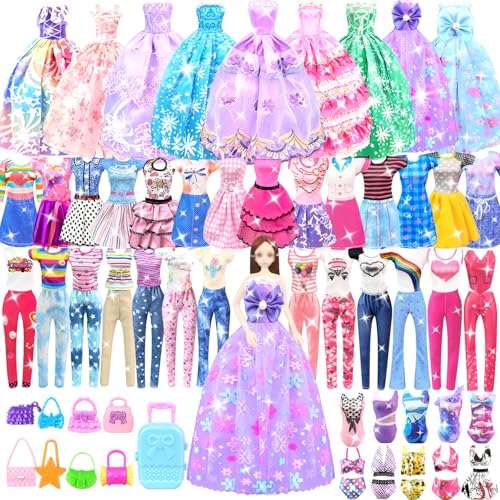 Puppenkleidung und Zubehör für 11,5 Zoll Puppen Dress Up Set von BNUZEIYI