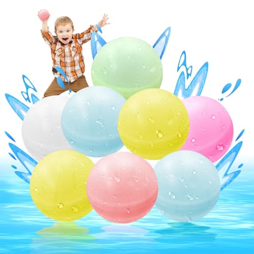 Wasserbomben Selbstschließend,24 Stück Wiederverwendbare Wasserballons Bomben, Selbstdichtend und Schnell Befüllbare Wasserbomben, Wasserbomben Silikon für Strand, Outdoor, Wasserpark Wasserbomben Selbstschließend,24 Stück Wiederverwendbare Wasserballons Bomben, Selbstdichtend und Schnell Befüllbare Wasserbomben, Wasserbomben Silikon für Strand, Outdoor, Wasserpark von BNWRRCVKE